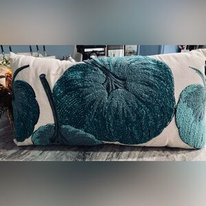 Teal Pumpkin Decorative Pillow